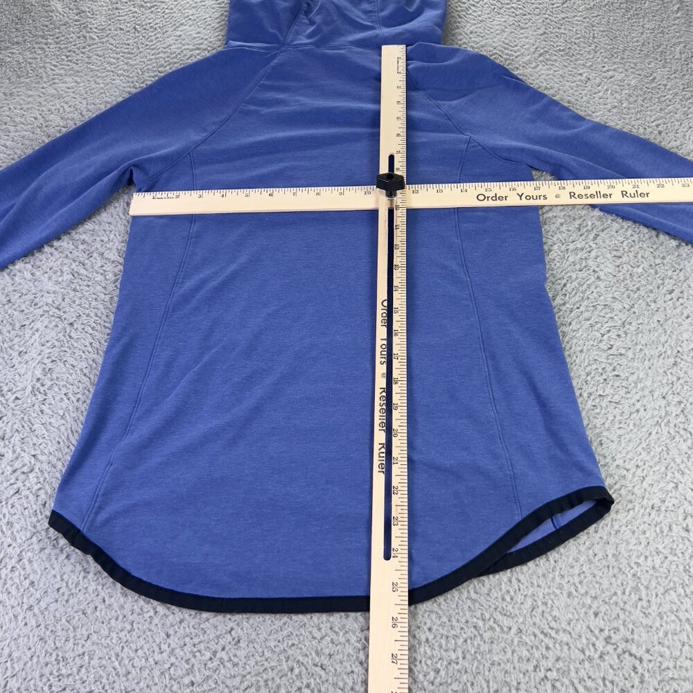 Athleta Sentry Hoodie Sweatshirt Womens XS Blue Hooded Pullover Athletic Active - Picture 8 of 10